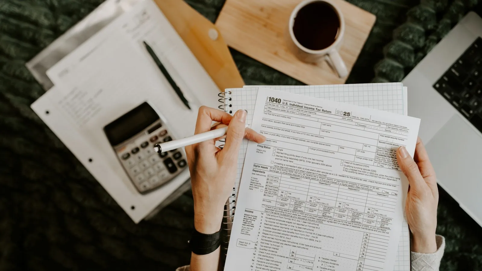 Clinician reviewing billing paperwork with a calculator for CPT 96146 claims